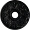 Ekena Millwork Apollo Ceiling Medallion (Fits Canopies up to 5 5/8"), 16 1/2"OD x 3 5/8"ID x 1 1/8"P, Jet Black CM16APBLF - alternate 1